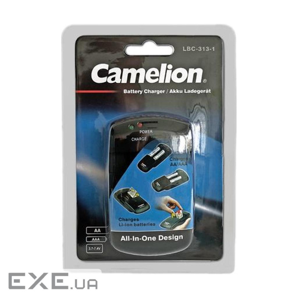 Зарядний пристрій для акумуляторів Camelion Univercal charger for Ni-MH 1.2V, Li-Ion 3.7 (LBC-313-1)