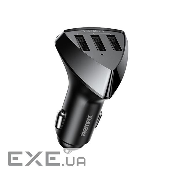 Автомобильное зарядное устройство Remax Alien III Series 3xUSB 3.1A Black (RCC-322)