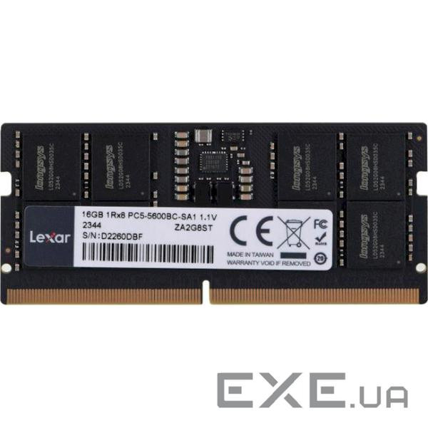 Модуль пам'яті LEXAR SO-DIMM DDR5 5600MHz 16GB (LD5S16G56C46ST-BGS)