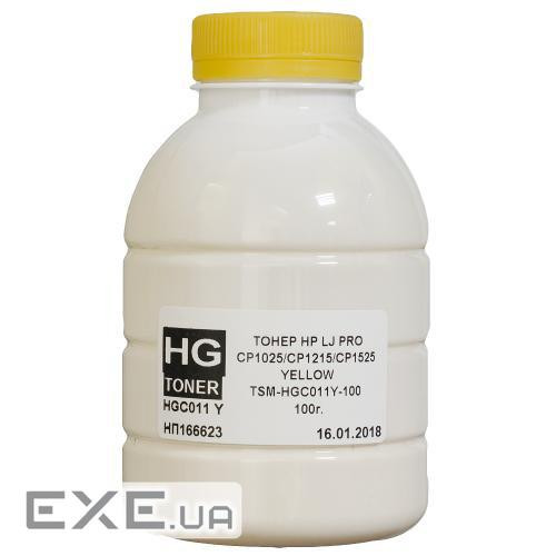 Тонер HP CLJ CP1025/1215/1525 100г YELLOW HG (TSM-HGC011Y-100)