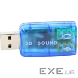 Sound card Dynamode USB 6(5.1) blue (USB-SOUNDCARD2.0 blue)