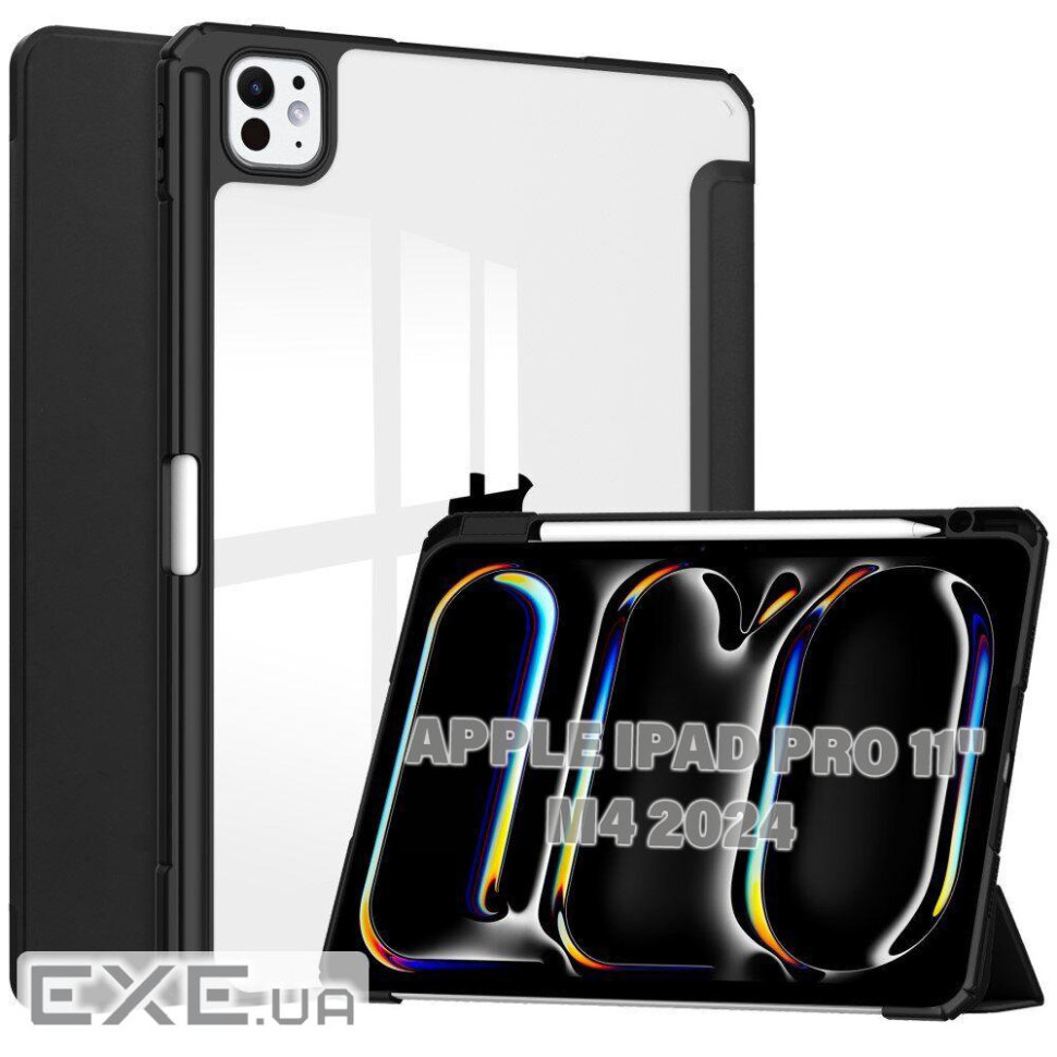 Чeхол-книжка BeCover Soft Edge TPU с креплением Apple Pencil для Apple iPad Pro 11" M4 2024 (711714)