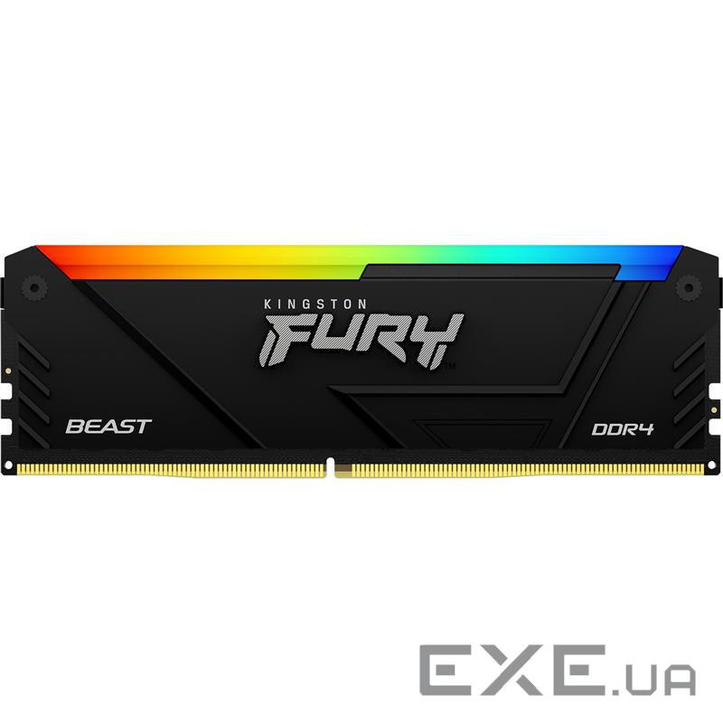 Модуль пам'яті KINGSTON FURY Beast RGB DDR4 3200MHz 32GB Kit 2x16GB (KF432C16BB12AK2/32WP)