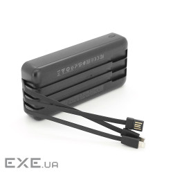 Універсальна мобільна батарея 20000 mAh, Borofone BJ79A Clever, Black, 20 Вт, 1xType-C, 1xUSB, 1xLig
