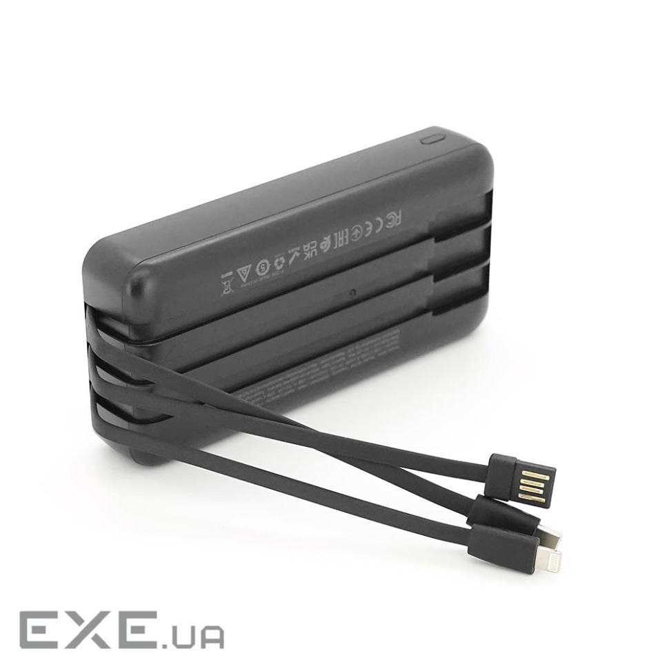 Універсальна мобільна батарея 20000 mAh, Borofone BJ79A Clever, Black, 20 Вт, 1xType-C, 1xUSB, 1xLig