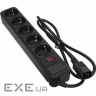 Мережевий фільтр живлення PATRON 1 m3*1mm2 (SP-1053U) 5 розеток BLACK (EXT-PN-SP-1053U)