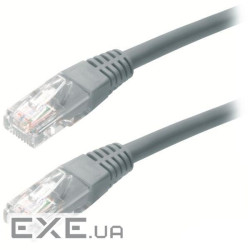 Патч-корд литий RITAR, UTP, RJ45, Cat.5e, 10m, сірий, Cu (мідь) ) Q100 (PCR-CU/10G)