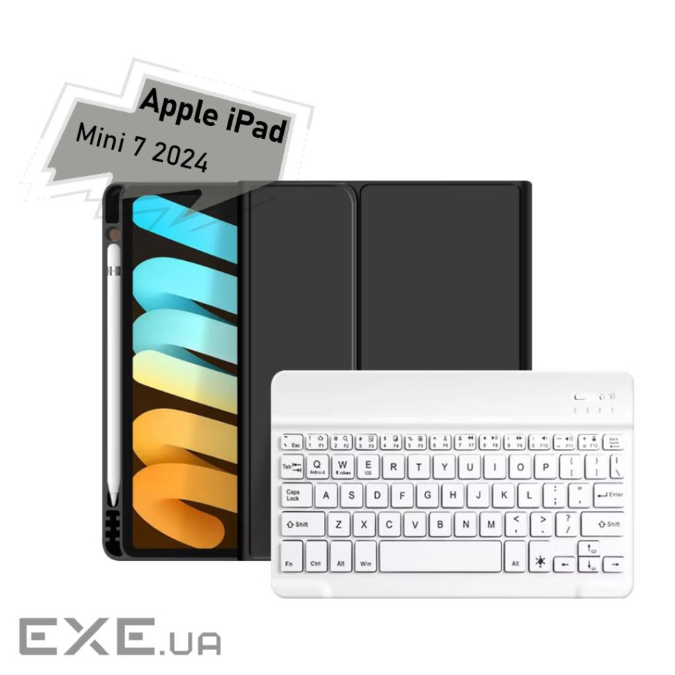 Чохол до планшета BeCover with keyboard Apple iPad Mini 7 2024 Black (712992)