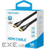 Кабель мультимедійний HDMI M to HDMI M 1.0m 4K60Hz cotton braided black zinc alloy Vention (ALMBF)