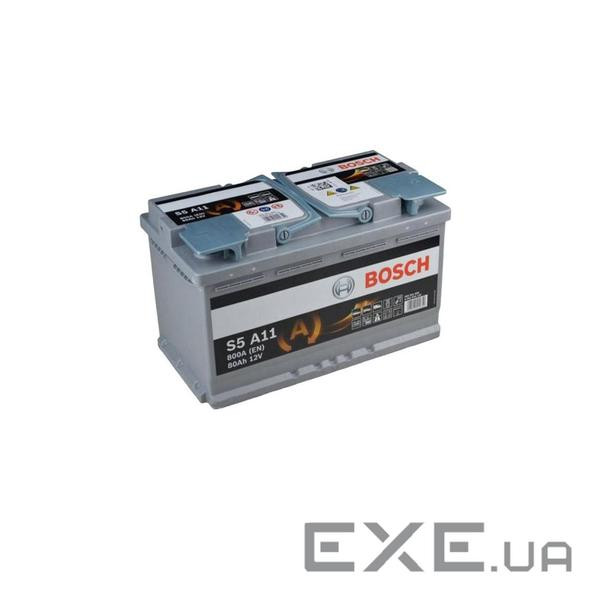 Акумулятор автомобільний Bosch 80А (0 092 S5A 110)