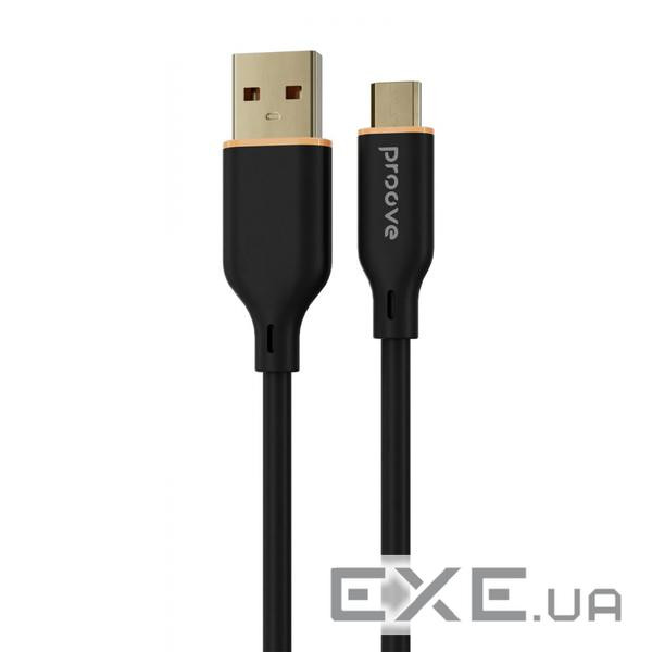 Кабель Proove Jelly Silicone Type-C 2.4A (1m) black (CCJS20001201)