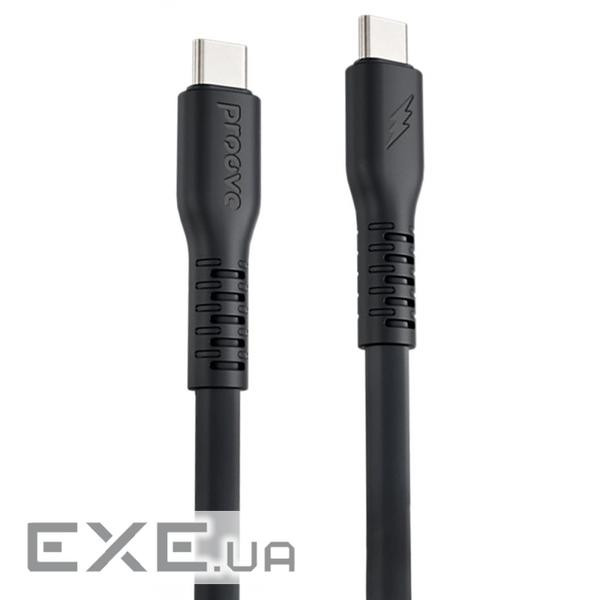 Кабель Proove Eternal Type-C to Type-C 60W (1m) black (CCET60002201)