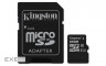 Карта пам'яті KINGSTON microSDHC Canvas Select 16GB UHS-I Class 10 + SD-adapter (SDCS/16GB)