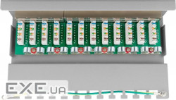 Патч-панель мережева RJ45 STP5e 1x12,патчпанель Desktop Mini,сірий (75.09.3041-2) (75.09.3041-2)
