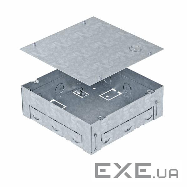 Монтажна коробка BOX4, 205х205мм, h=70-100mm / цинк.сталь OBO Bettermann 7427430