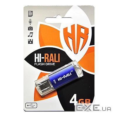 Флеш-накопичувач Hi-Rali Rocket Series USB 4GB Blue (HI-4GBVCBL)