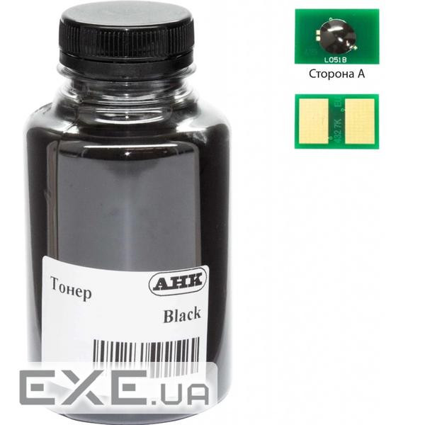 Тонер OKI B432/492/512/562, 370г Black+chip AHK (3204316)