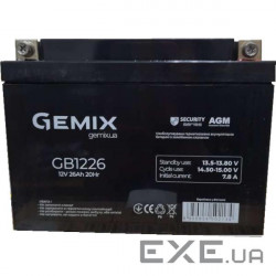 GB1226 Gemix АКБ 12V 26Ah Security Series AGM black (GB1226T4)