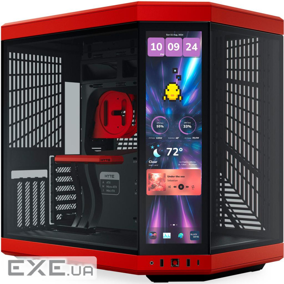 Корпус HYTE Y70 Touch Infinite Black Cherry (CS-HYTE-Y70TTI-RB)