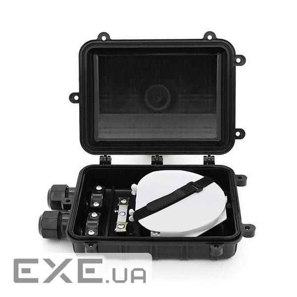 Муфта оптична Merlion ML-OP-F006-24C, герметична, 2 введення, до 4-х касет, до 24 зварок, матеріал A A