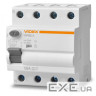 Диференційне реле (ПЗВ) Videx RESIST АС 4п 30мА 10кА 16А (VF-RS10-DR4AC16)