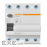 Диференційне реле (ПЗВ) Videx RESIST АС 4п 30мА 10кА 16А (VF-RS10-DR4AC16)