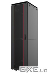 Шафа напольна Mirsan GTV 19" 42U 600x600, RAL 9005 (MR.GTV42U66DE.01)