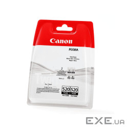 Картридж Canon PGI-520 Black Double pack, blister (2932B012)