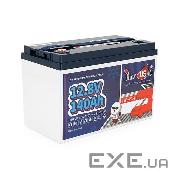 Акумуляторна батарея LiFePO4 Timeusb 12.8V 140Ah, 1792Wh, BMS 50A, 330*172*216м (Timeusb-12.8V140Ah)