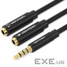 Спліттер VENTION 3.5mm One for Two Stereo Splitter Cable mini-jack 3.5мм - 2 x mini-jack 3.5 (BBVBY)