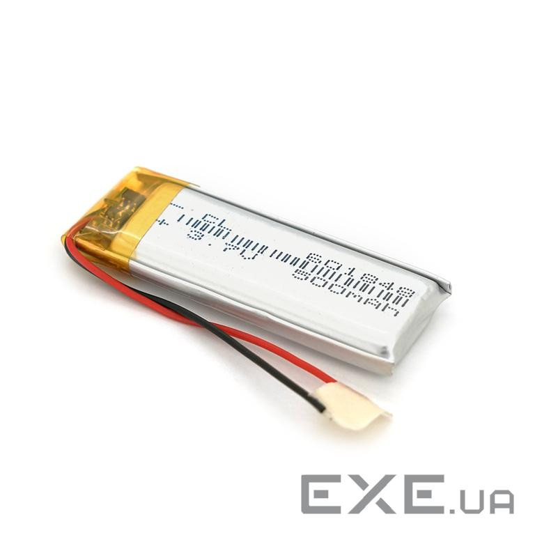 Літій-полімерний акумулятор 6*18*48mm (Li-ion 3.7В 500мА&middot,год) (601848) ) (601848)
