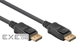 Кабель монітор-сигнальний Lucom DisplayPort M/M 0.5m,v1.4 8K@60Hz 19pin D=6.0mm (78.01.2808-1)