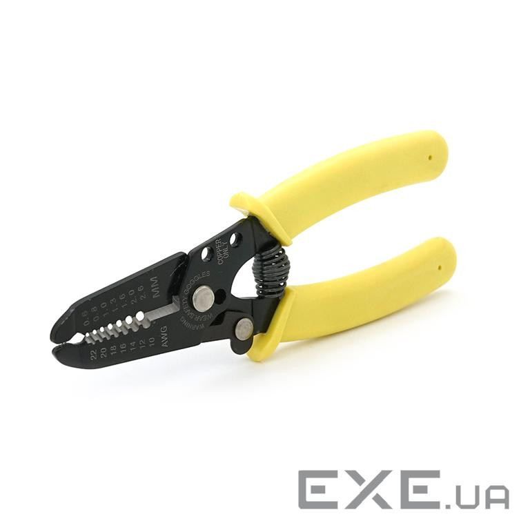 Інструмент для зачистки кабелю 7-1 Stripper YTH-502, yellow , AWG22-10 (YT-CaSt7-1-YTH-5021)