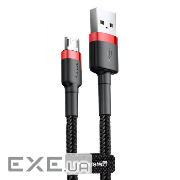 Дата кабель USB 2.0 AM to Micro 5P 2.0m CAMKLF 1.5A black-red Baseus (CAMKLF-C91)