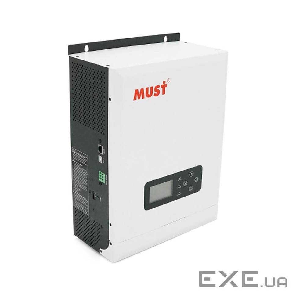 Гібридний інвертор MUST PV18-3024VMPK, 3000W, 24V, струм заряду 20 / 30A, 230V / 13A, MPPT (60А, 145