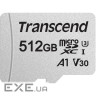 Карта пам'яті Transcend 512GB microSDXC Class 10 U3 (TS512GUSD300S-A)