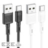 Кабель HOCO X83 USB to Type-C 3A, 1m, PVC, PVC connectors, Black (6931474770905)