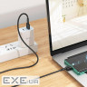 Кабель HOCO X83 USB to Type-C 3A, 1m, PVC, PVC connectors, Black (6931474770905)