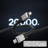 Дата кабель USB-C to Lightning 2.0m CoolPlay Fast Charging 20W black Baseus (CAKW000101)