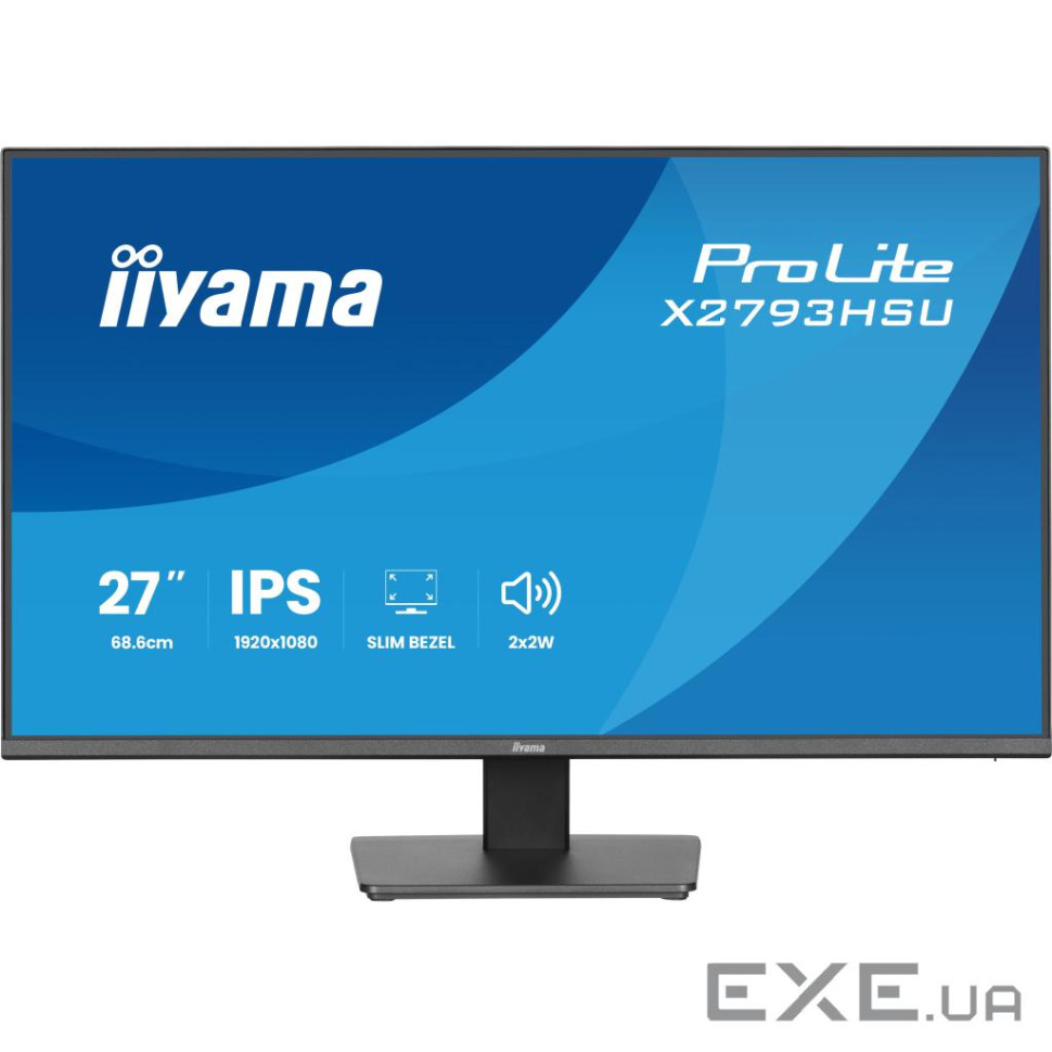 27" 16:9 IPS РК монітор, 1920х1080, 1 мс (MPRT), 1 20 Гц, 350 кд/м2, Adaptive Sync, 1x (X2793HSU-B1)
