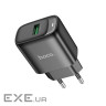 Зарядний пристрій HOCO C140A Smart USB QC3.0 Black (6942007627788)