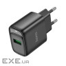 Зарядний пристрій HOCO C140A Smart USB QC3.0 Black (6942007627788)