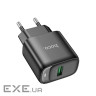 Зарядний пристрій HOCO C140A Smart USB QC3.0 Black (6942007627788)