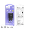 Зарядний пристрій HOCO C140A Smart USB QC3.0 Black (6942007627788)