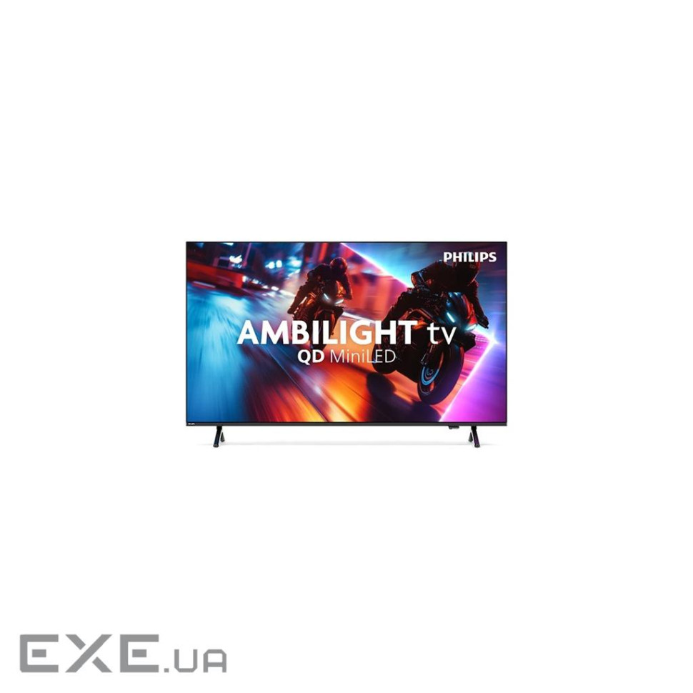 Телевізор 75", QD MiniLED, 120Hz, UHD, VRR 144Hz Titan OS, 1000 cd/m2, Ambilight, sou (75MLED920/12)