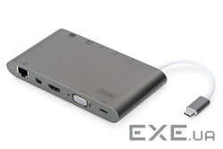 Порт-реплікатор DIGITUS USB-C, 11 Port (DA-70875)