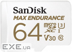 Карта пам'яті SanDisk 64GB microSDXC class 10 UHS-I U3 Max Endurance (SDSQQVR-064G-GN6IA)