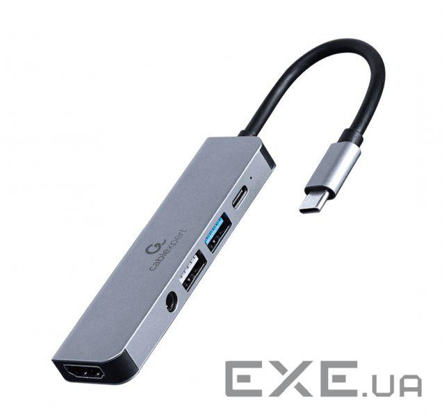 Док-станція Cablexpert USB-C 5-в -1 (A-CM-COMBO5-02)