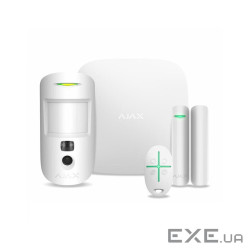 Комплект охоронної сигналізації Ajax StarterKit Cam HDR white
