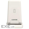 Зарядний пристрій Canyon WS-304 Foldable 3in1 Wireless charger Cosmic Latte (CNS-WCS304CL)